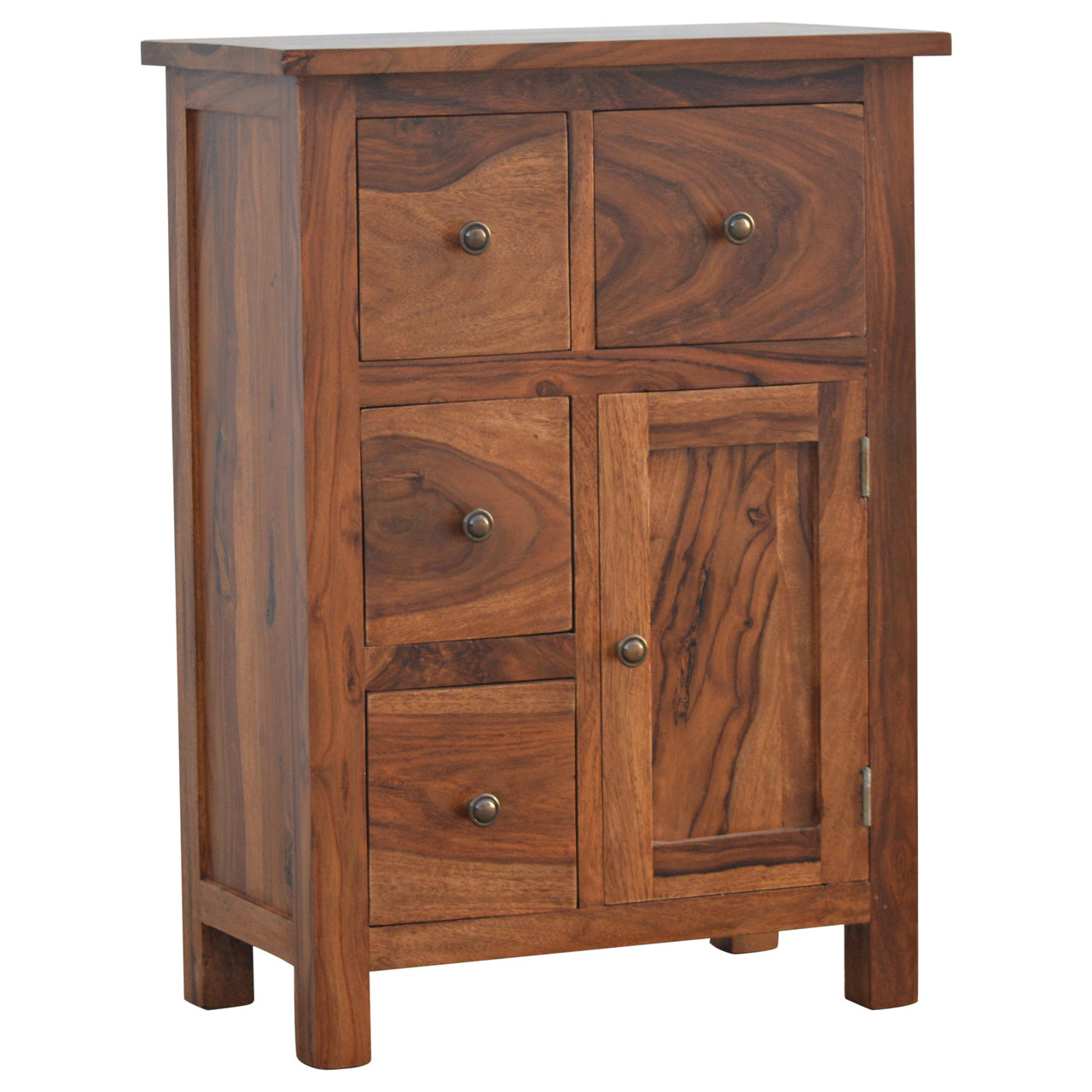 Sheesham 4 Drawer Cabinet