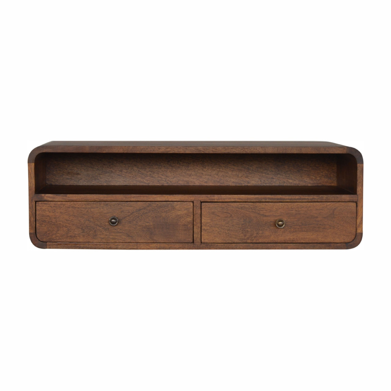 Floating Chestnut Open Console - SECOSTA