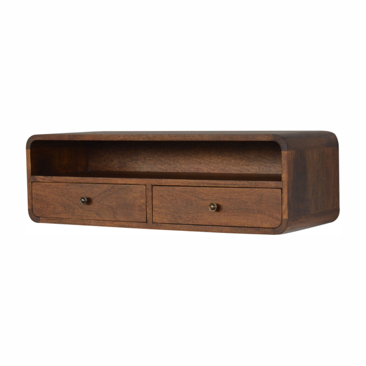 Floating Chestnut Open Console - SECOSTA