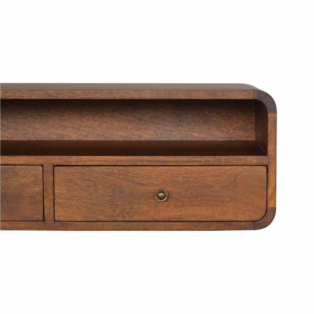 Floating Chestnut Open Console - SECOSTA