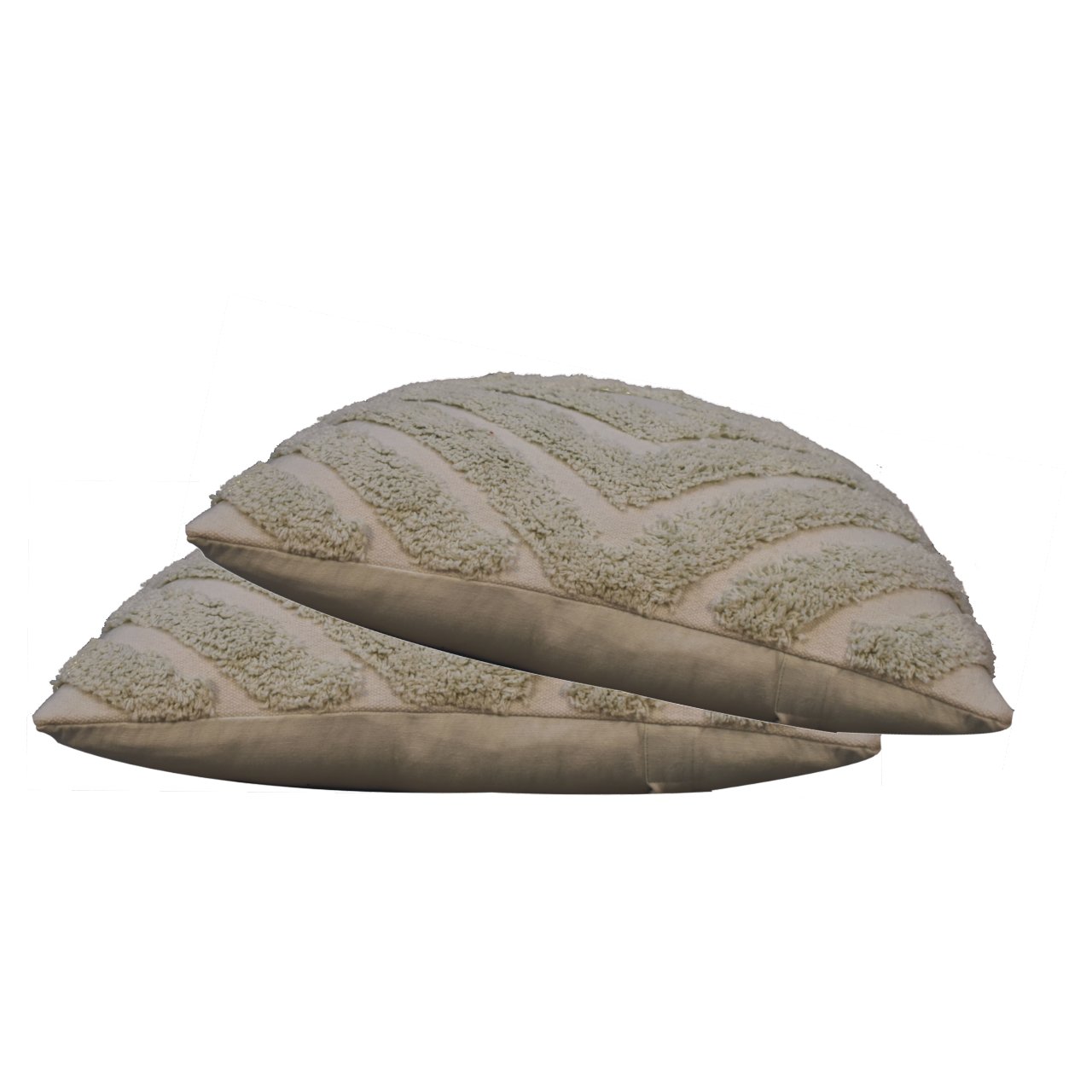 Sage Green Diamond Cushion Set of 2