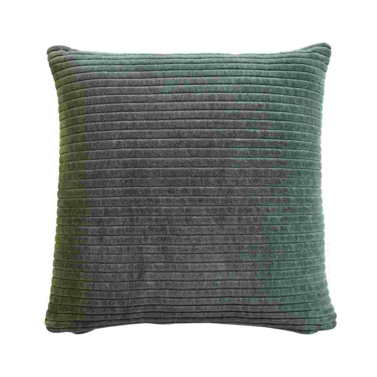 Ribbed Green Cushion Set of 2