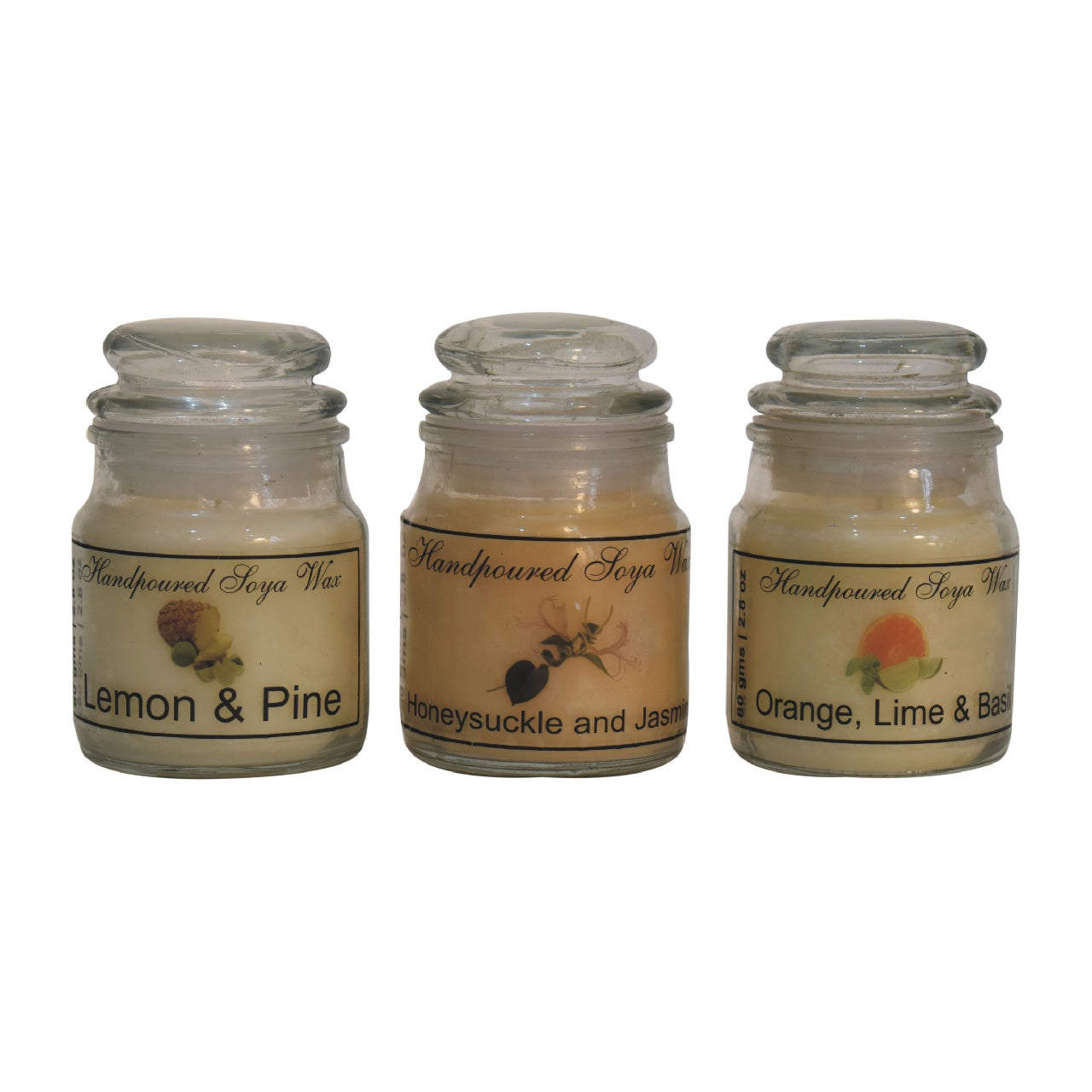 Hourglass Candle Set of 3 (Fruit