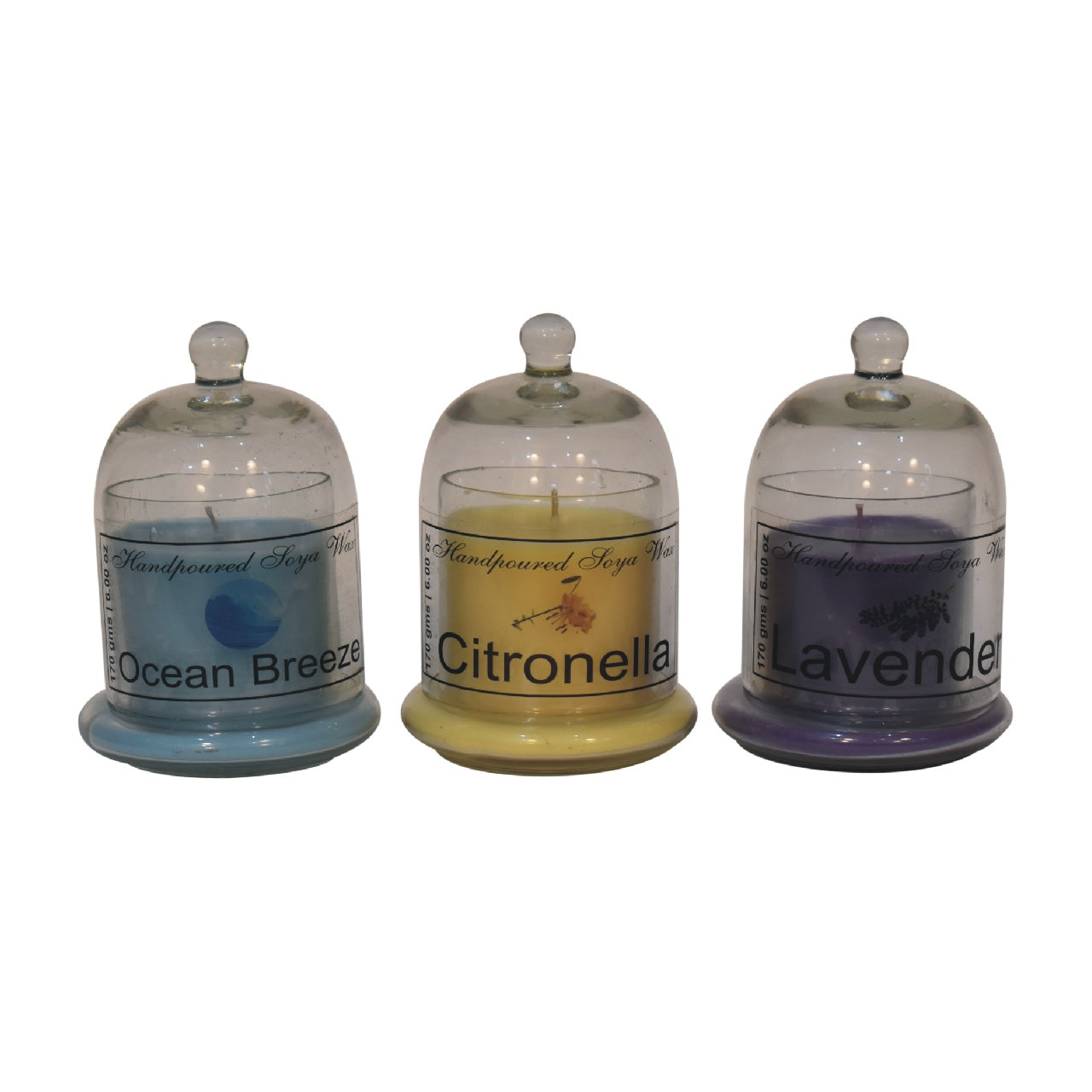 Bell Jar Candle Set (Summer)