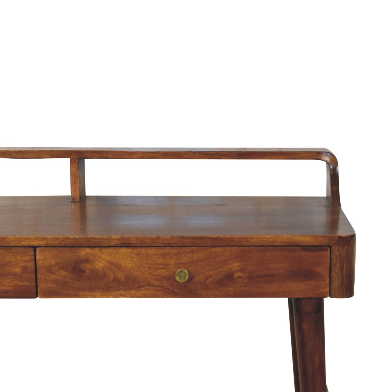 Elevated Chestnut Console Table