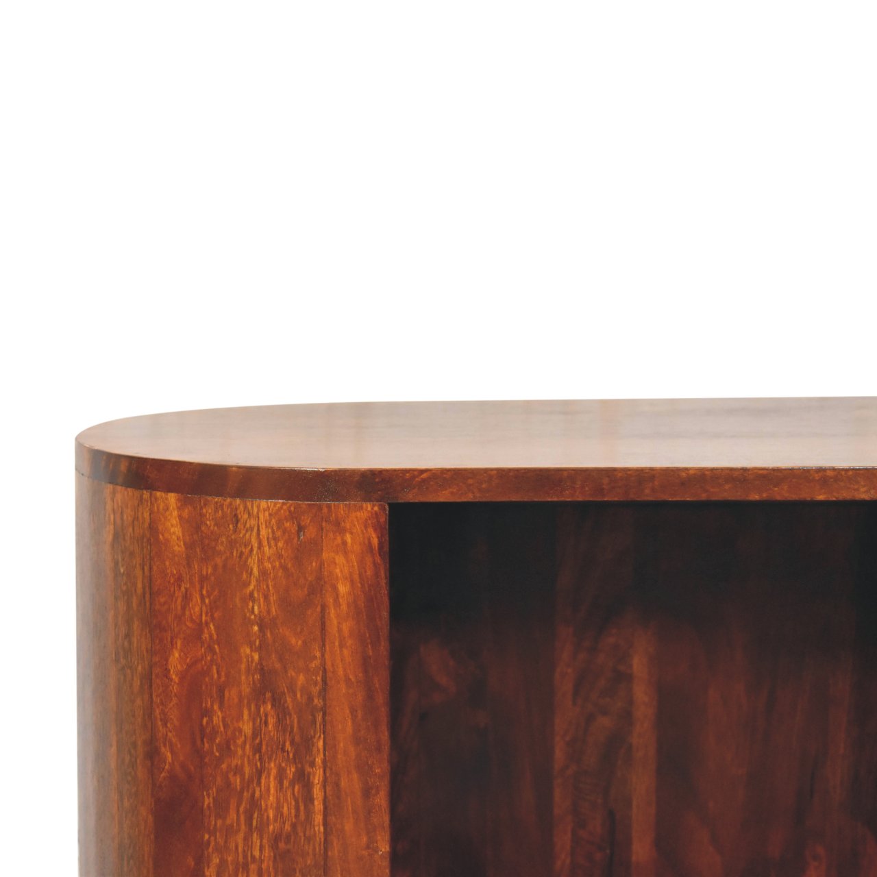 T-bar Cortez Chestnut Open Slot Cabinet