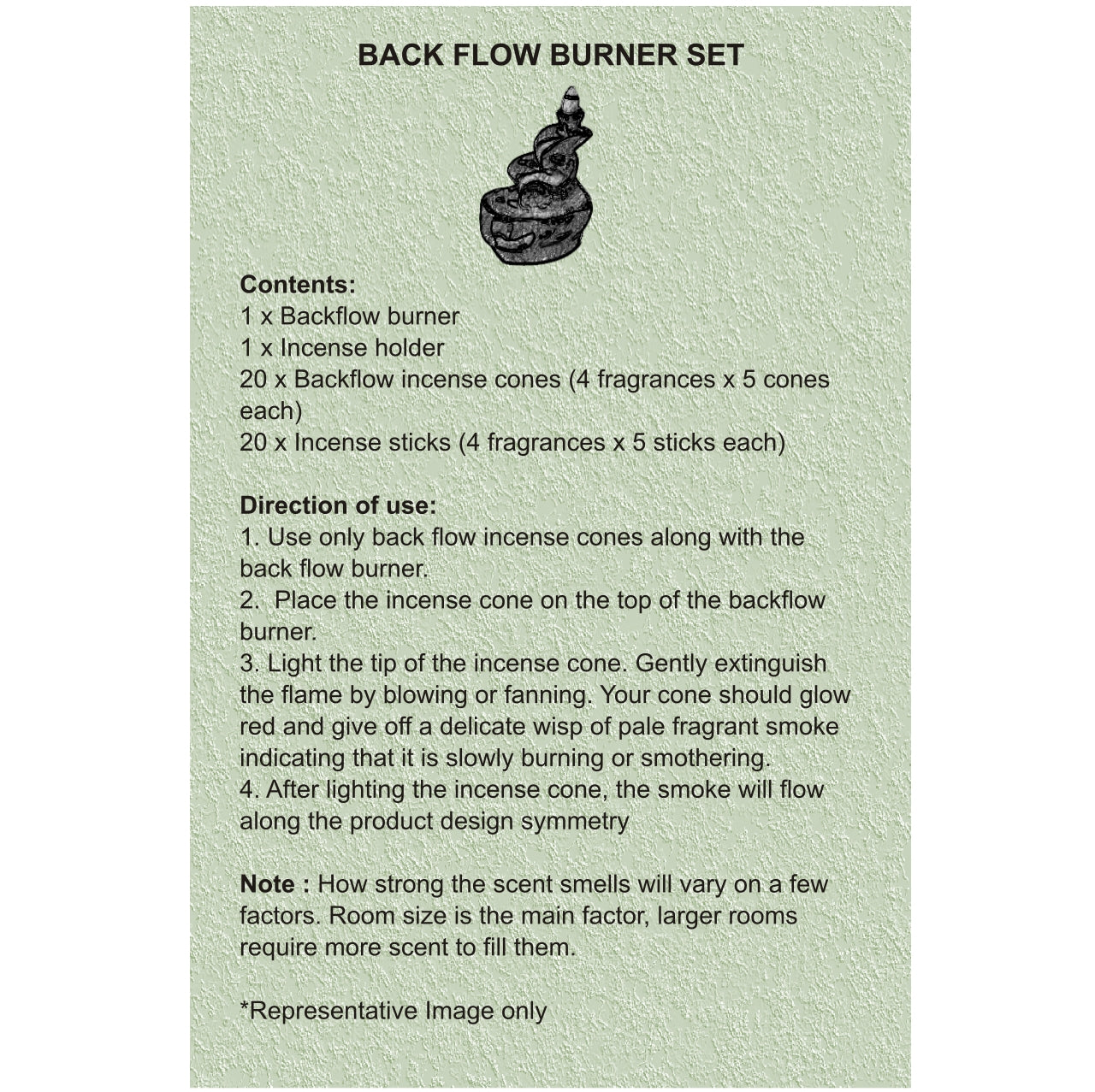 Level Back Flow Fountain Set (Wood)